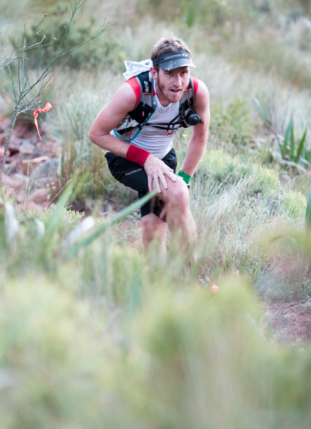 Dom Wills powers up the steep climbs at HMC. Image by Dylan Haskin